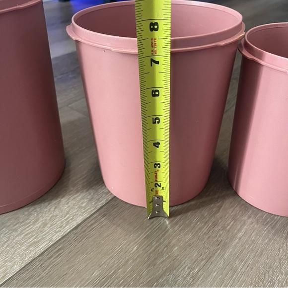 Vintage Tupperware Nesting Canister Dusty Rose - Picture 8 of 10